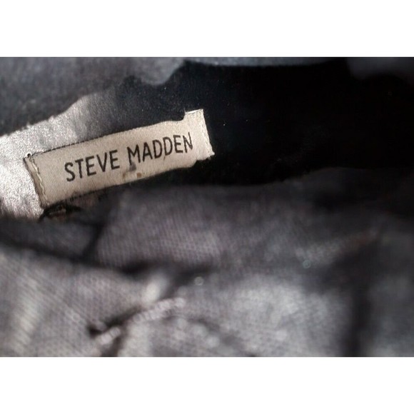 Steve Madden • black suede 2.5" Heel P-Turner Ankle Boots Women's Size 10 - Picture 8 of 8